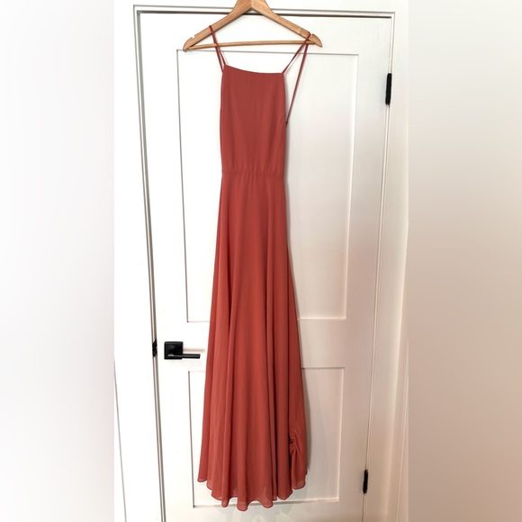NWT Lulu's Mythical Kind Of Love Maxi Dress Strappy Open Back sz L Style # 1369 - Picture 3 of 10